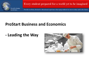 ProStart Business and Economics