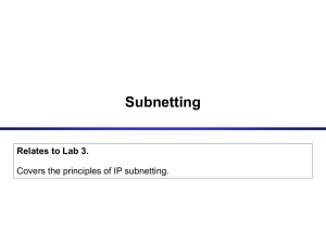 Subnetting