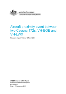 Aircraft proximity event between two Cessna 172s, VH EOE and VH