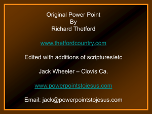 Slide 1 - Power Points to Jesus