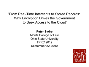 From Real-Time Intercepts to Stored Records: Why