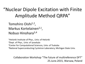 Nuclear Dipole Excitation with Finite Amplitude Method QRPA