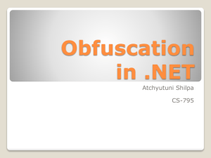 What is Obfuscation?