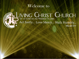 You are holy - Living Christ Church