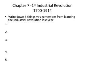 Industrialization - Revere Local Schools