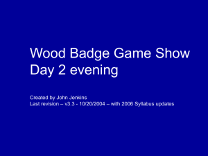 Wood Badge Game Show 3.3