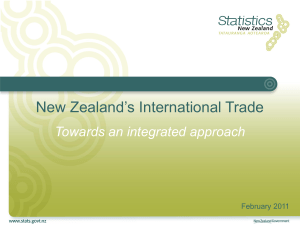 Presentation by Mr. Matthew Haigh of Statistics New Zealand