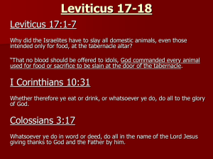 Leviticus 17-18
