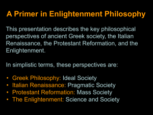 Primer in the Enlightenment