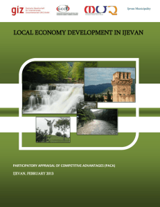 The Economy Diagnose of Ijevan City