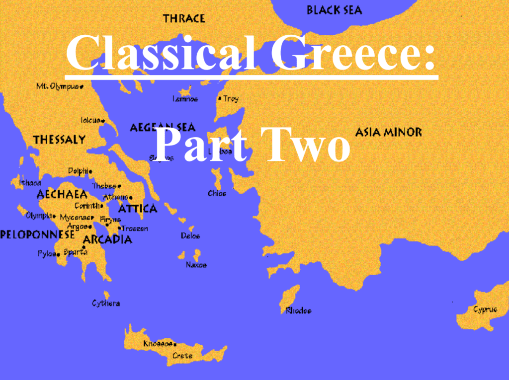 Attica Ancient Greece Map