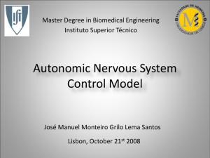Autonomic Nervous System Control Model for the Blood Pressure