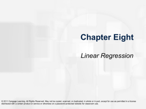The Linear Regression Equation