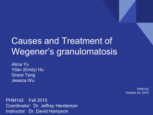 Wegener's granulomatosis