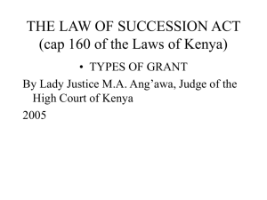Types of Grants - Kenya Law Reports