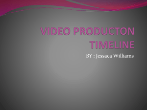 video producton timeline