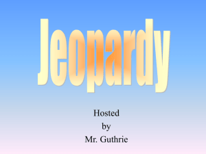 Jeopardy - Henrico