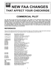 commercial pilot practical test course