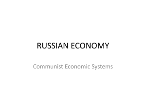russian economy - Madison County Schools