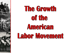 Growth of Labor Movement