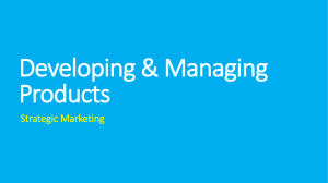 Developing & Managing Products