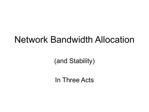 Network Bandwidth Allocation