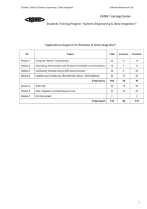 Students Training Program