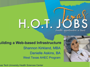 Building a Web-based Infrastructure for Health Career Promotions