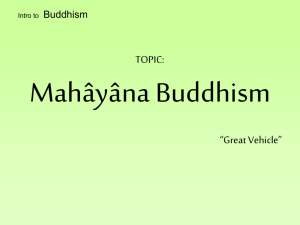 Intro to Buddhism - College of the Holy Cross