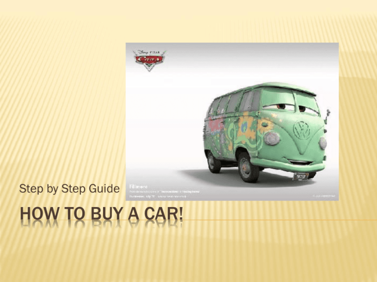 how to buy a car powerpoint presentation