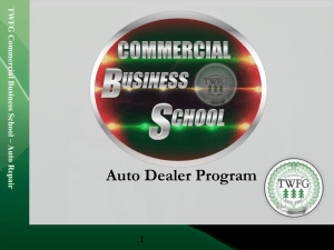 TWFG Commercial Business School – Auto Repair