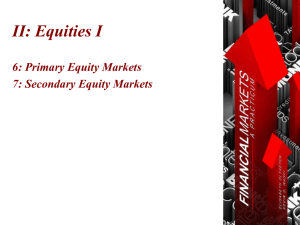 Chapter 6: Primary Equity Markets © Oltheten & Waspi 2012