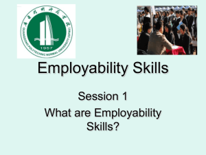 Employability Skills - Employability Challenge and Skills for Life