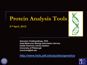Protein Analysis Tools - HSLS