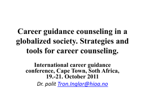 Career guidance counseling in a globalized society. Strategies and
