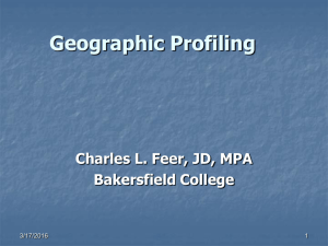 Geographic Profiling - Bakersfield College