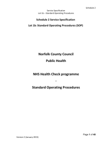 NHS Health Check Standard Operating Procedures FINAL V2