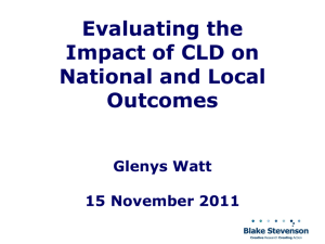 Slide 1 - Community Learning and Development Managers Scotland