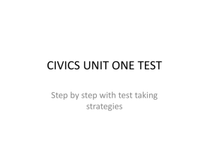 civics unit one test