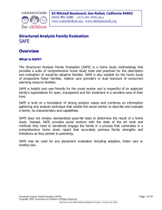 Structured Analysis Family Evaluation (SAFE)