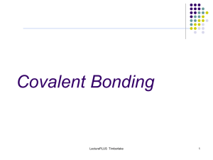 Covalent Bonding - Magoffin County Schools