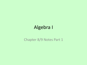 Algebra-1-Chapter8-9.. - Windsor C