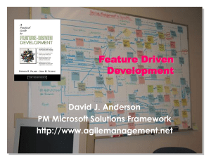 Feature Driven Development (FDD)