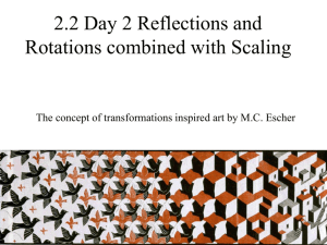 2.2 Day 2 Reflections and rotation combined with scaling