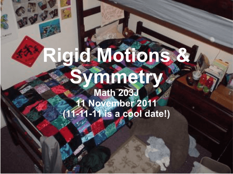 Explain The Term Rigid Motion