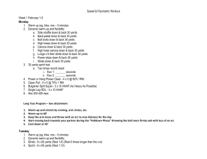 MONDAY, FEBRUARY 29 th FIRST DAY OF PRACTICE!