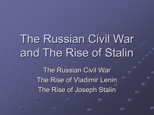 The Rise of Stalin