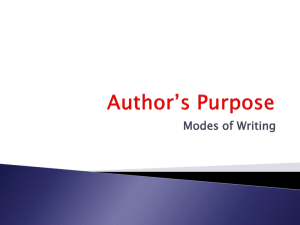 author's purpose lesson