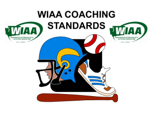 WIAA COACHING STANDARDS