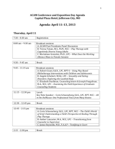 ACAM Conference and Exposition Day Agenda Capital Plaza Hotel
